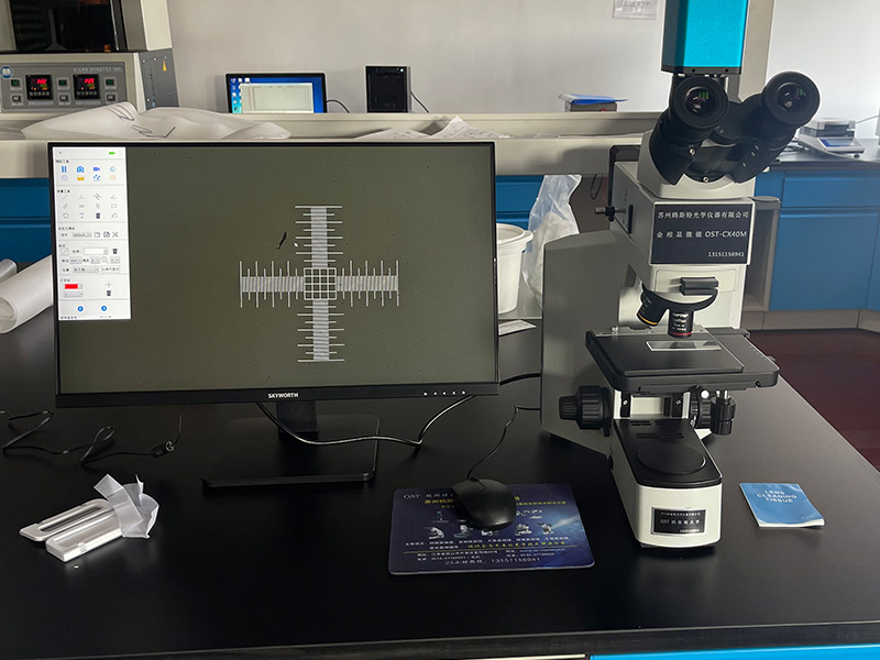 金相显微镜搭配LAP手动双盘金相磨抛机交付杭州某光伏胶膜科客户